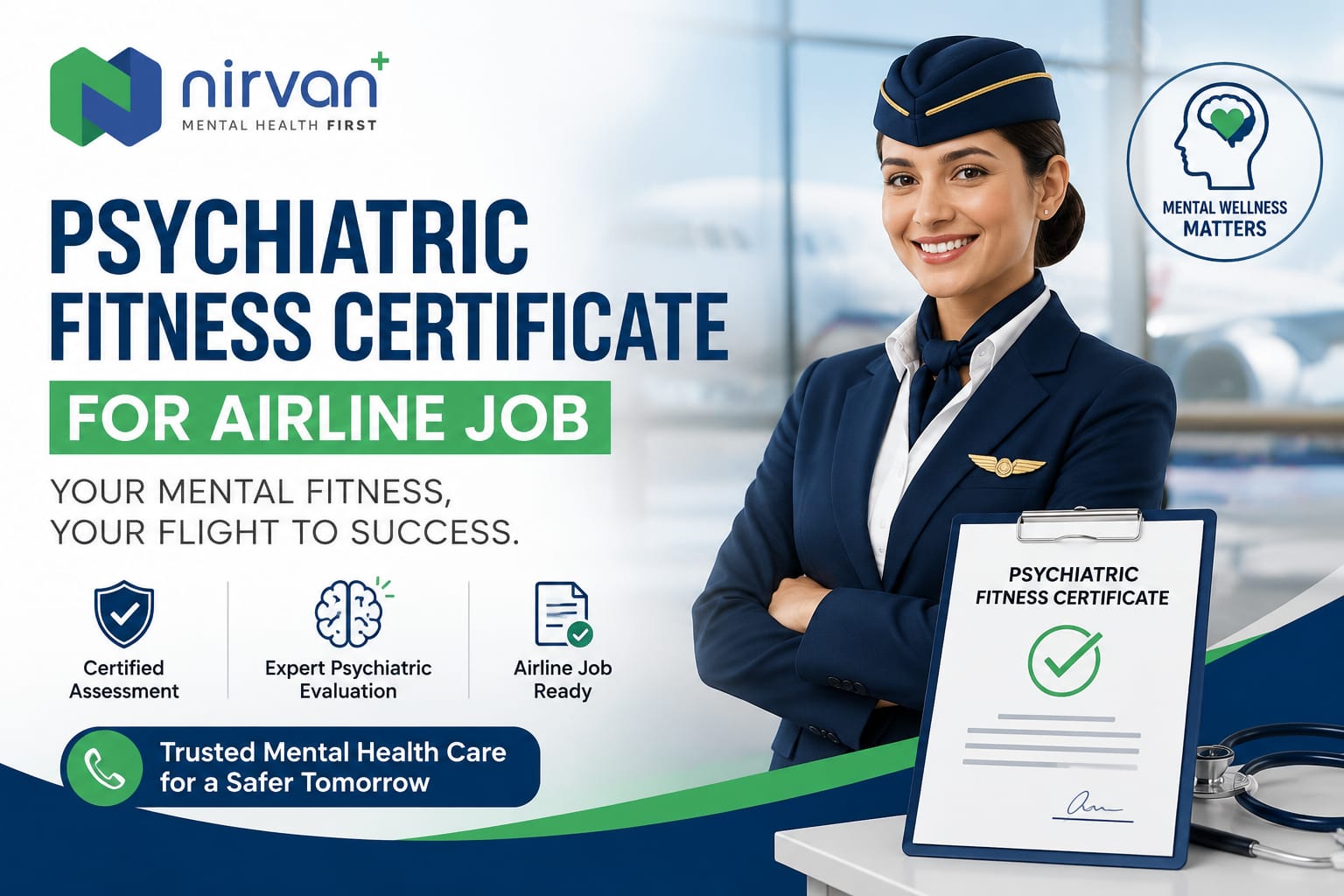 Psychiatric Fitness Certificate for Airline Job