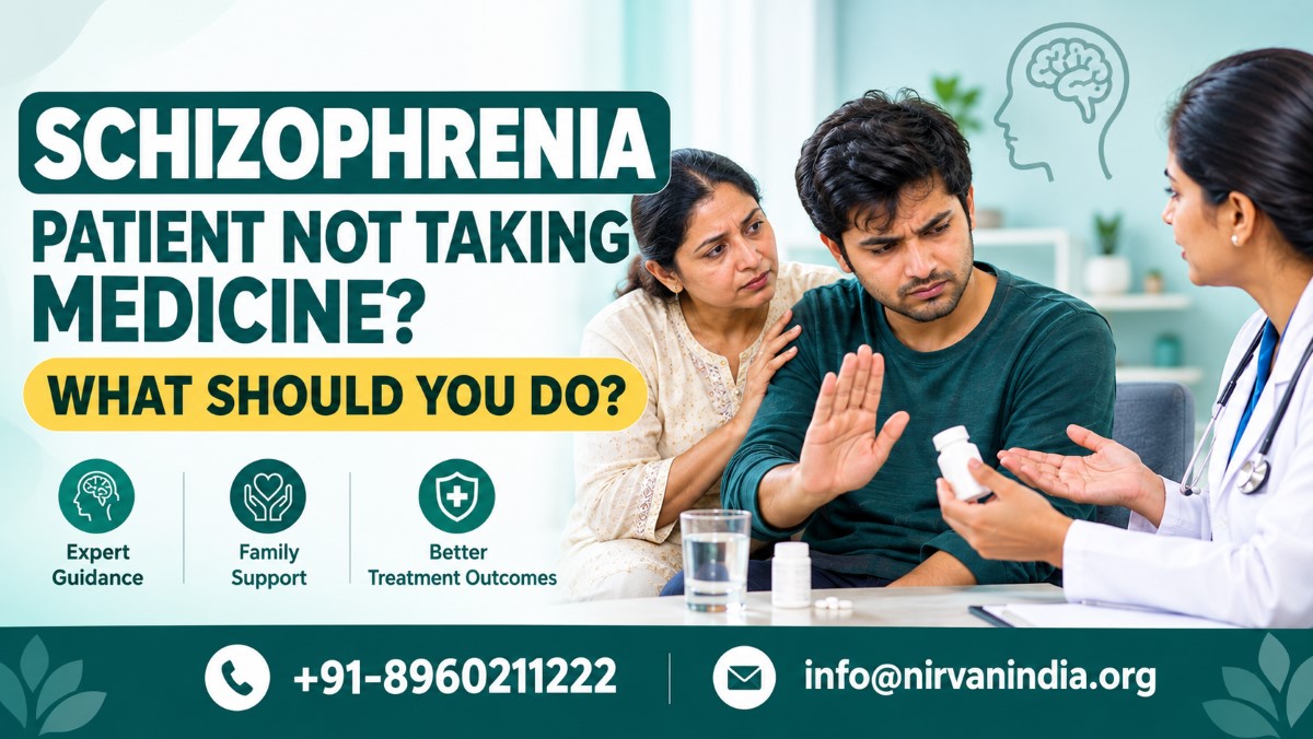 schizophrenia patient not taking medicine